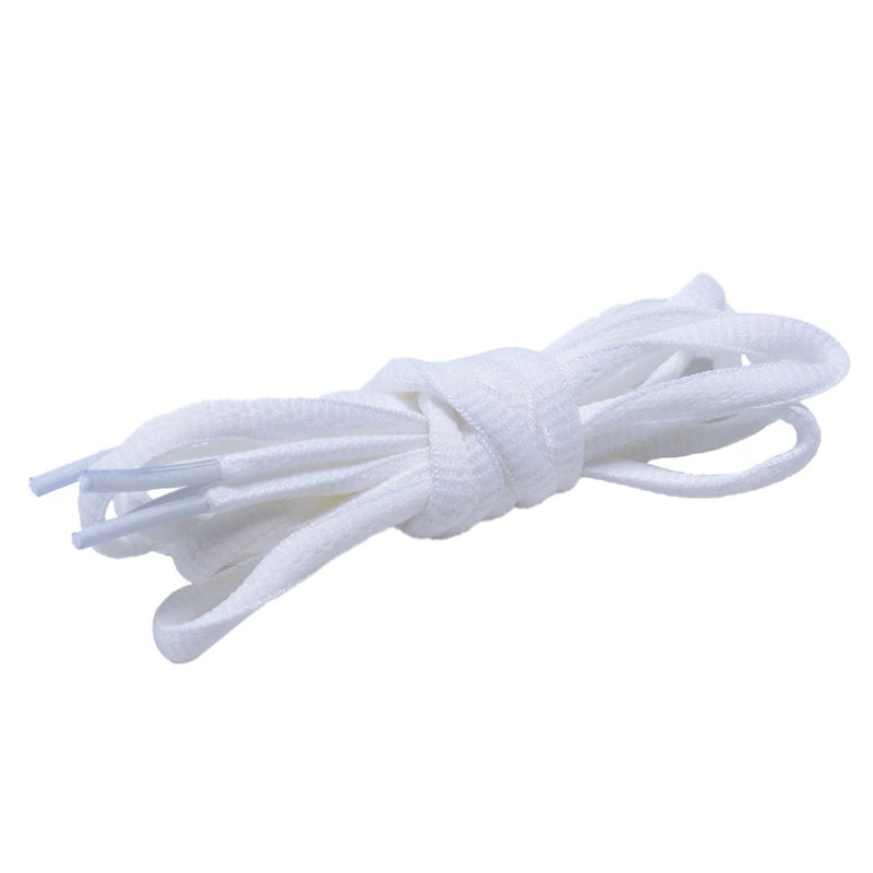 AOMIDI 2 Pair Shoelaces Oval Half Round 1/4" Shoes Lace for Sneakers and Casual shoes Shoelaces Replacements (36" inches (91 cm), White) - Image 4
